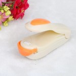 Mini device for sealing plastic bags, cream color